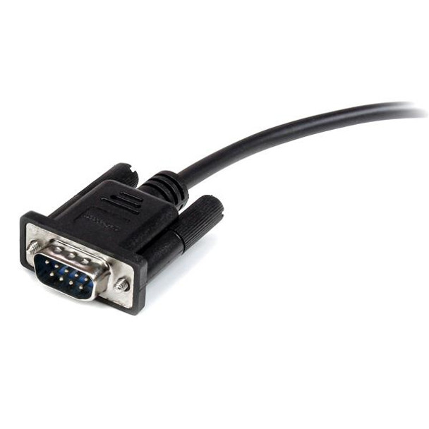 StarTech.com 1m Black Straight Through DB9 RS232 Serial Cable - M/F MXT1001MBK