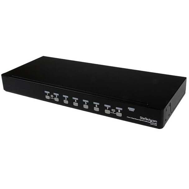 StarTech.com 8 Port 1U Rackmount USB PS/2 KVM Switch with OSD SV831DUSB