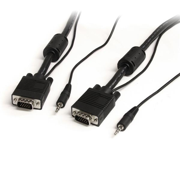 StarTech.com 30 ft Coax High Resolution Monitor VGA Cable with Audio HD15 M/M MXTHQMM30A