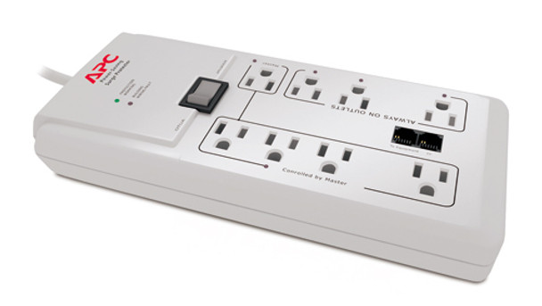 Apc P8Gt Surge Protector White 8 Ac Outlet(S) 120 V 1.83 M P8Gt