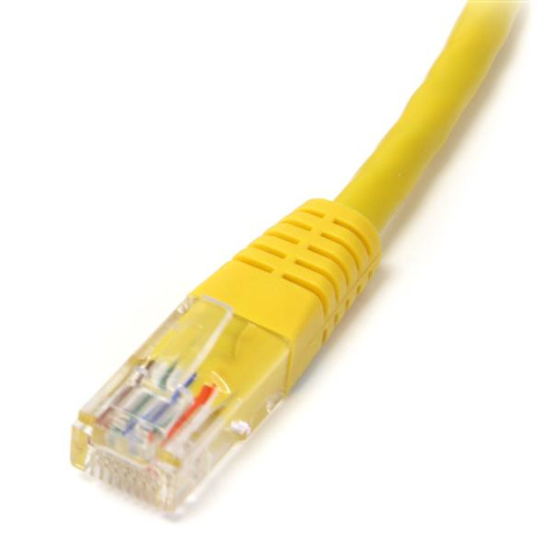 StarTech.com 1 ft Cat5e Yellow Molded RJ45 UTP Cat 5e Patch Cable - 1ft Patch Cord M45PATCH1YL