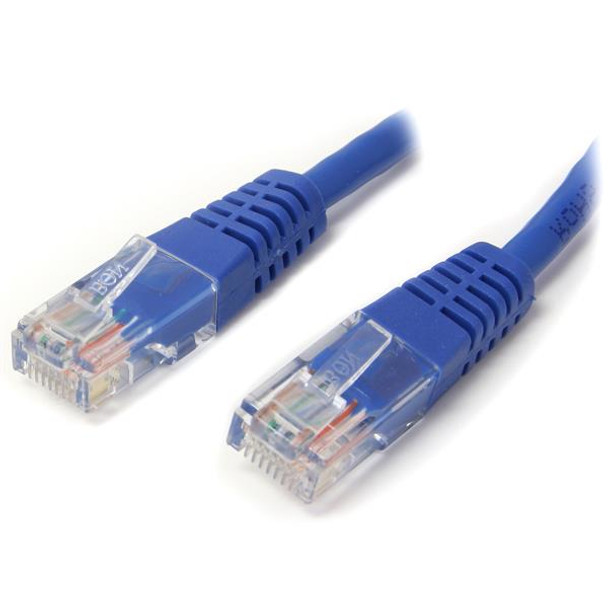 StarTech.com 100 ft Cat5e Blue Molded RJ45 UTP Cat 5e Patch Cable - 100ft Patch Cord M45PATCH100B