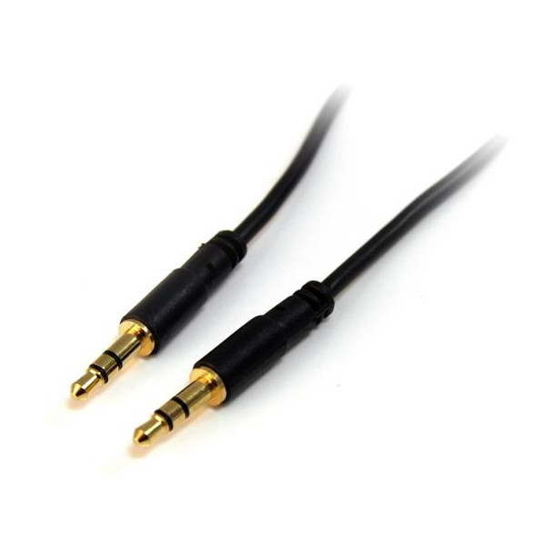 StarTech.com 3 ft Slim 3.5mm Stereo Audio Cable - M/M MU3MMS