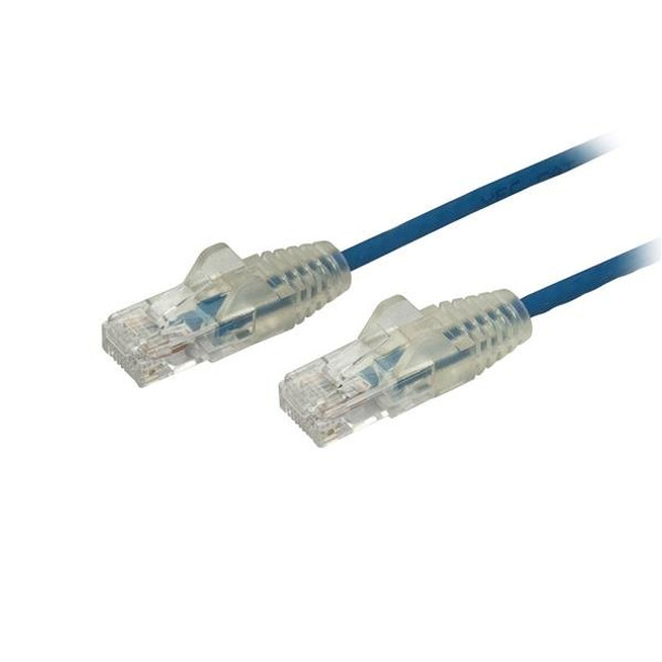 StarTech.com 6 in. CAT6 Ethernet Cable - Slim - Snagless RJ45 Connectors - Blue N6PAT6INBLS