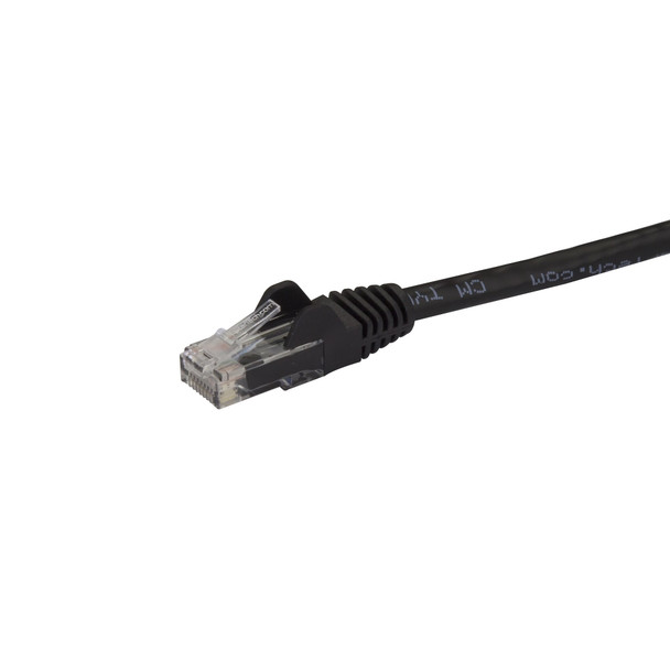 StarTech.com 125ft CAT6 Ethernet Cable - Black CAT 6 Gigabit Ethernet Wire -650MHz 100W PoE RJ45 UTP Network/Patch Cord Snagless w/Strain Relief Fluke Tested/Wiring is UL Certified/TIA N6PATCH125BK