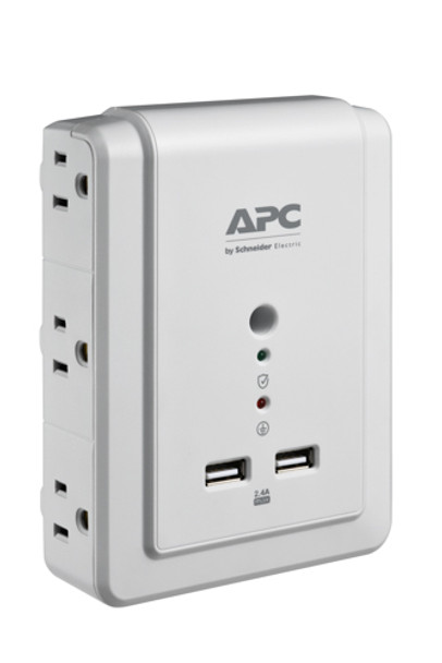 APC P6WU2 surge protector White 6 AC outlet(s) 120 V P6WU2