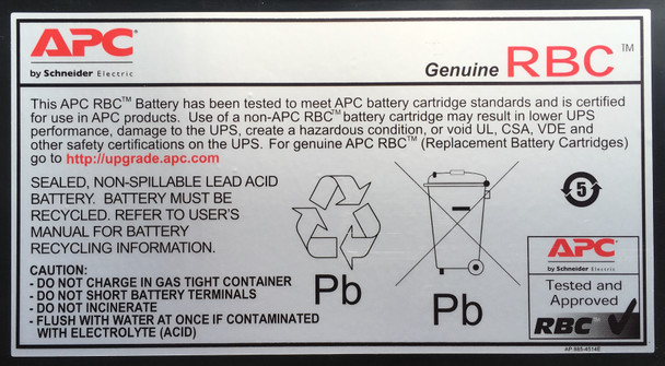 APC RBC22 UPS battery Sealed Lead Acid (VRLA) RBC22