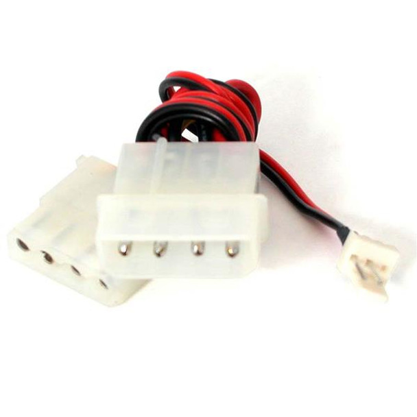 StarTech.com 12in Fan Adapter - TX3 to 2x LP4 Power Y Splitter Cable CPUFANADAPT