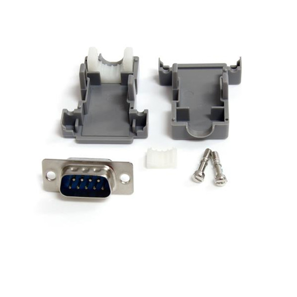 StarTech.com Assembled DB9 Male Solder D-SUB Connector with Plastic Backshell C9PSM
