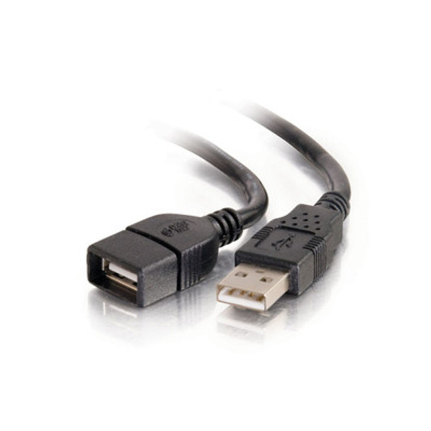 C2G 2M Usb A Male To A Female Extension Cable Usb Cable Black 52107