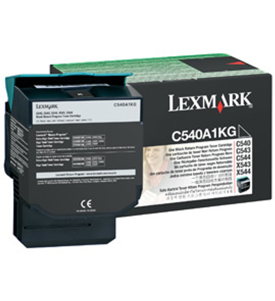 Lexmark C54x, X54x Black Return Programme (1K) toner cartridge Original C540A1KG