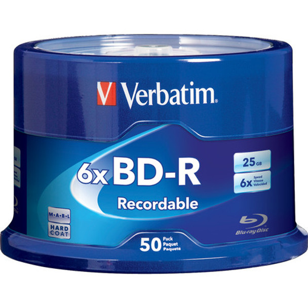 Verbatim 98397 Blank Blu-Ray Disc Bd-R 25 Gb 50 Pc(S) 98397