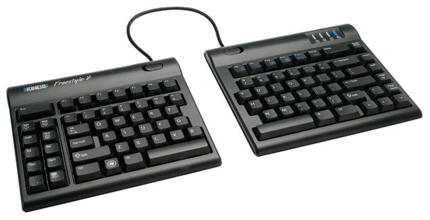 Kinesis Freestyle2 9Inch Separation Keyboard Usb Qwerty English Black Kb820Pb-Us