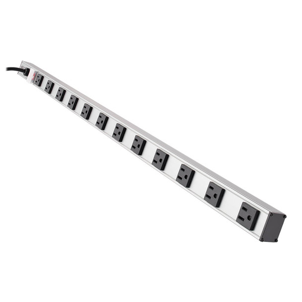 Tripp Lite 12-Outlet Vertical Power Strip, 120V, 15A, 15-ft. Cord, 5-15P, 36 in. PS3612