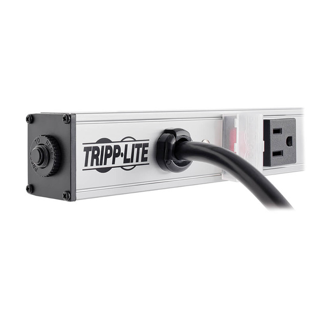 Tripp Lite 12-Outlet Vertical Power Strip, 120V, 15A, 15-ft. Cord, 5-15P, 36 in. PS3612