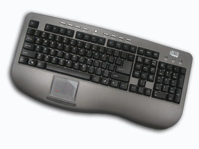 Adesso Win Touch Pro Desktop Multimedia Touchpad (Dark Gray/Black) keyboard USB QWERTY AKB-430UG