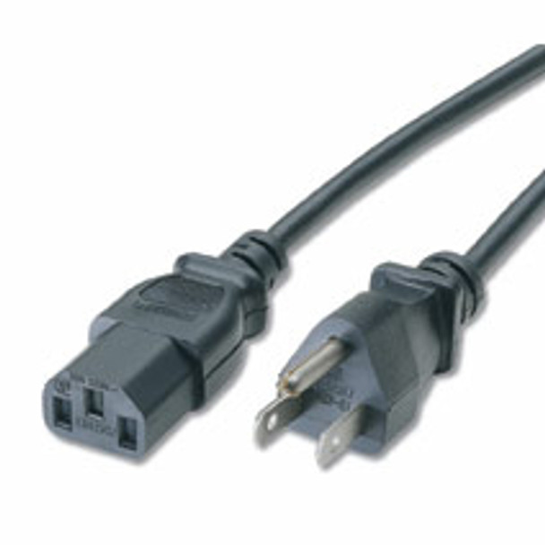 C2G Universal Power Cord, Black 3Ft 0.91 M Nema 5-15P 03129