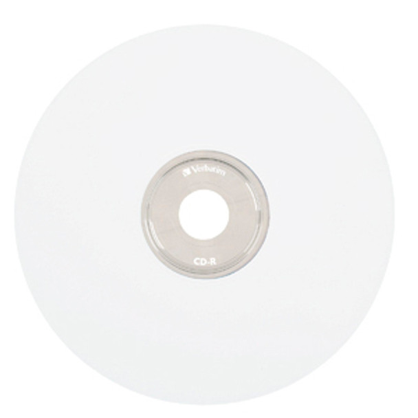 Verbatim CD-R 80MIN 700MB 52X White Thermal Prinable 100pk Spindle 100 pc(s) 95253
