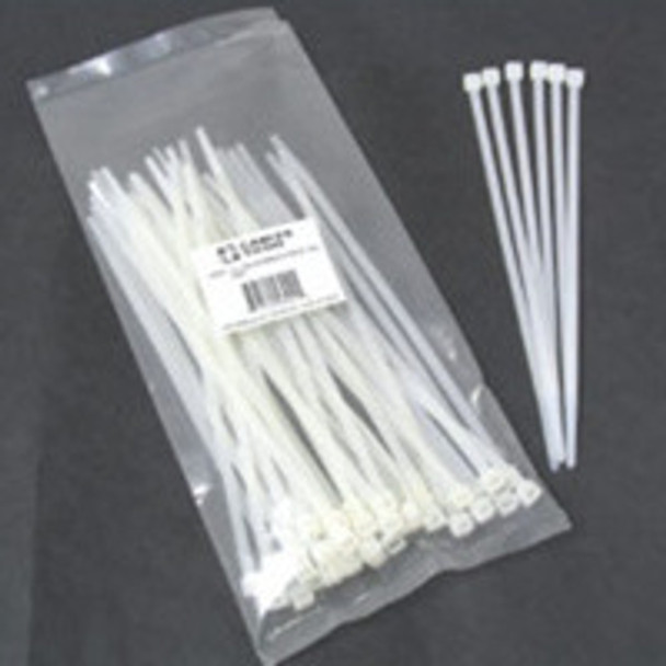 C2G 6in Cable Ties - White 100pk cable tie 43033