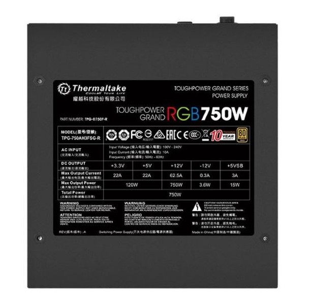 Thermaltake PS PS-TPG-0750FPCGUS-R ToughPower RGB 750W 80+GD Fully Modular RTL