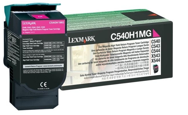 Lexmark C540H1Mg Toner Cartridge 1 Pc(S) Original Magenta C540H1Mg