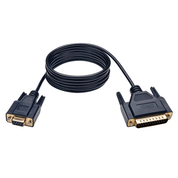 Tripp Lite Null Modem Serial DB9 Serial Cable (DB9 to DB25 F/M), 6 ft. (1.83 m) P456-006