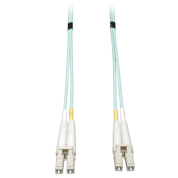 Tripp Lite 10Gb Duplex Multimode 50/125 OM3 LSZH Fiber Patch Cable (LC/LC) - Aqua, 3M N820-03M