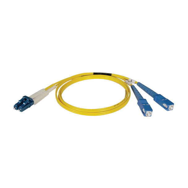 Tripp Lite Duplex Singlemode 8.3/125 Fiber Patch Cable (LC/SC), 1M N366-01M