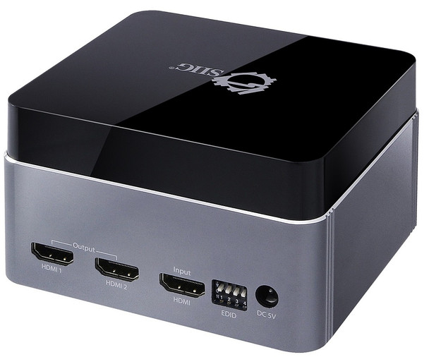 SIIG AC CE-H22K12-S1 Premium 2-Port HDMI Splitter with EDID - 4Kx2K 60Hz