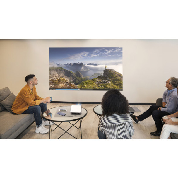 Viewsonic M2E Data Projector Standard Throw Projector 400 Ansi Lumens Led 1080P (1920X1080) 3D Grey, White 766907008456 M2E