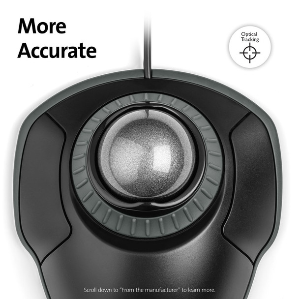 Kensington Orbit mouse Ambidextrous USB Type-A Trackball 085896753278 75327