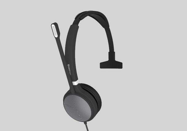 Yealink UH36 Mono Headset Head-band 3.5 mm connector USB Type-A Black, Silver 6938818305618 UH36MONO