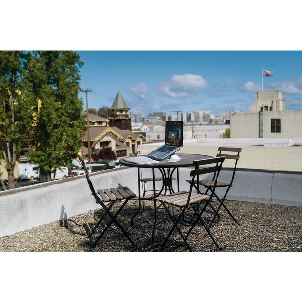 Kensington SmartFit® Easy Riser™ Go Adjustable Ergonomic Laptop Riser and Cooling Stand for up to 17" Laptops 085896504207 50420