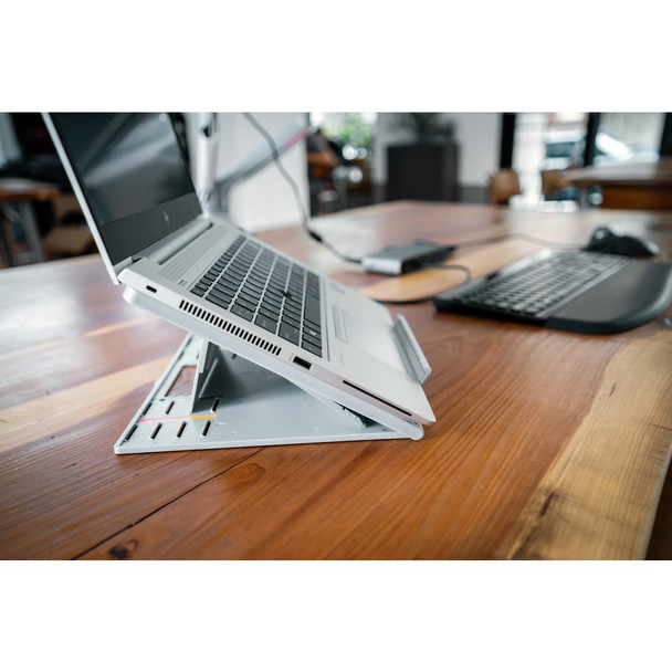 Kensington SmartFit® Easy Riser™ Go Adjustable Ergonomic Laptop Riser and Cooling Stand for up to 17" Laptops 085896504207 50420