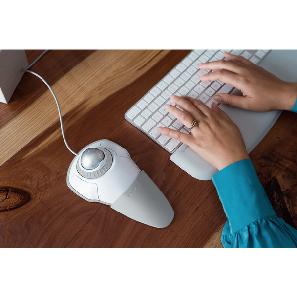 Kensington Orbit Trackball with Scroll Ring – White 085896725008 72500