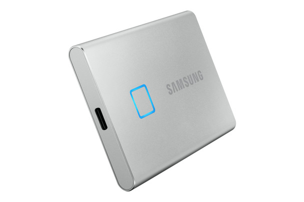 Samsung Portable SSD T7 Touch 1TB - Silver 887276380872 MU-PC1T0S/WW