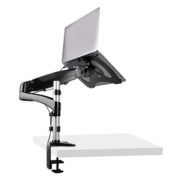 StarTech.com Desk Mount Laptop Arm - Full Motion Articulating Arm for Laptop or Single 34" Monitor - VESA Mount Laptop Tray Bracket - Ergonomic Adjustable Notebook Stand - Desk-Clamp 065030892544 ARMUNONB1