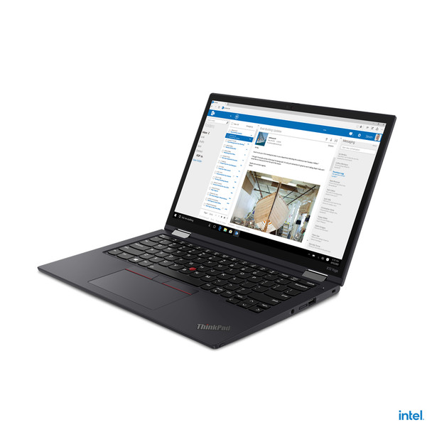 Lenovo ThinkPad X13 Yoga Hybrid (2-in-1) 33.8 cm (13.3") Touchscreen WUXGA 11th gen Intel Core i5 8 GB LPDDR4x-SDRAM 256 GB SSD Wi-Fi 6 (802.11ax) Windows 10 Pro Black 195713867030 20W80037US