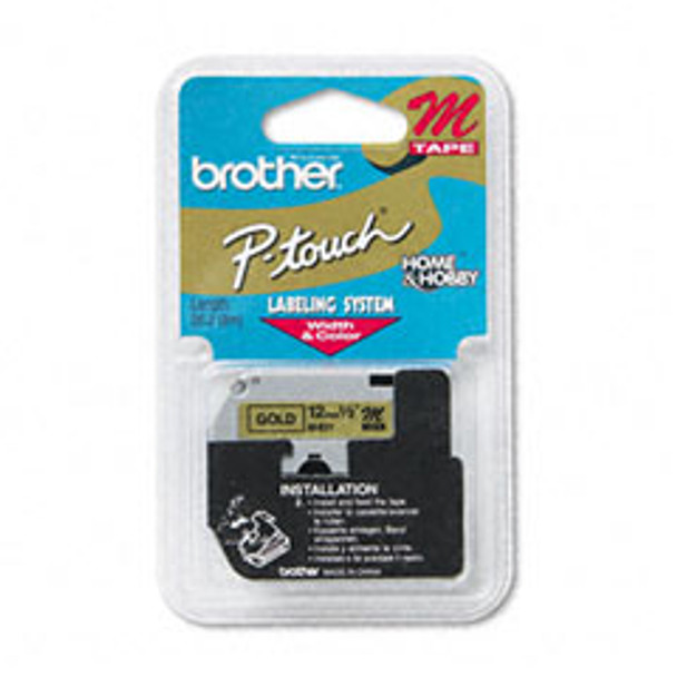 Brother M831 printer label Gold M 012502053262 M831