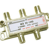 C2G High-Frequency 4-Way Splitter network splitter Silver 757120410225 41022