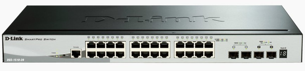 D-Link DGS-1510 Managed L3 Gigabit Ethernet (10/100/1000) Black 790069406058 DGS-1510-28X