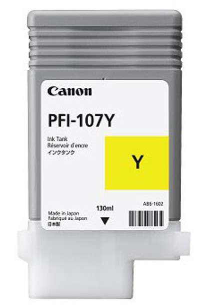 Canon Pfi-107Y Ink Cartridge 1 Pc(S) Original Yellow 013803155433 6708B001