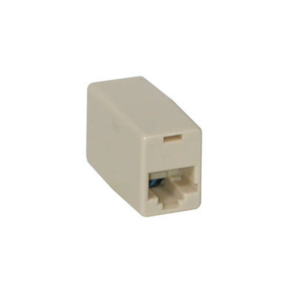 C2G RJ11 4-pin Modular Inline Coupler Crossed wire connector White 757120019190 01919