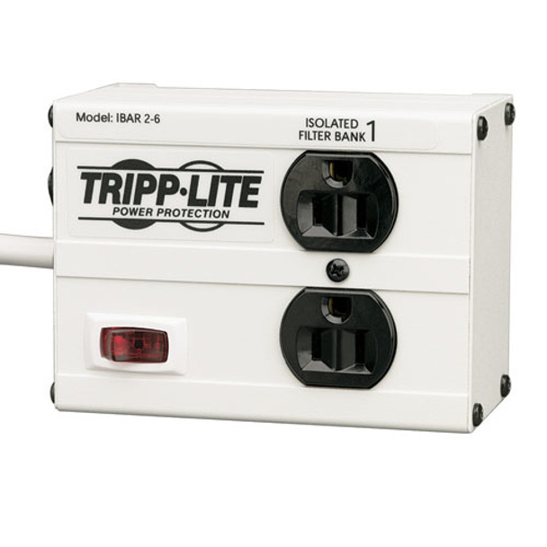 Tripp Lite IBAR2-6D surge protector Black, Grey 2 AC outlet(s) 120 V 1.83 m 037332010056 IBAR2-6D