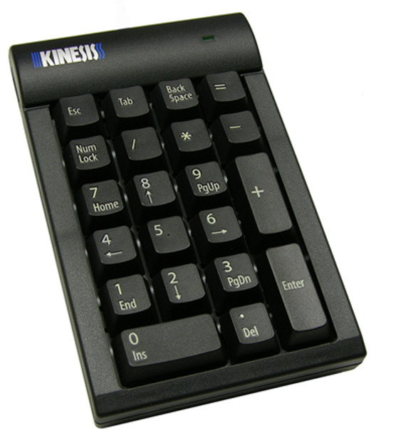 Kinesis Low-Force Keypad Numeric Keypad Pc/Server Usb Black 607998210031 Ac210Usb-Blk