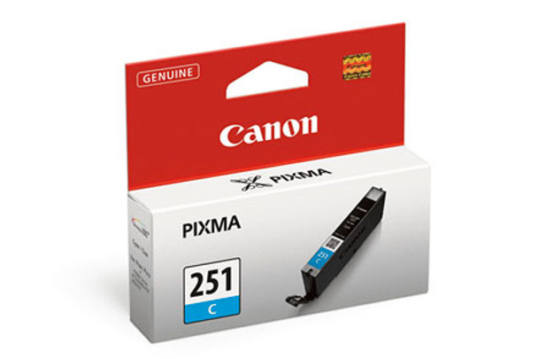Canon Cli-251C Ink Cartridge 1 Pc(S) Original Standard Yield Cyan 013803151442 6514B001