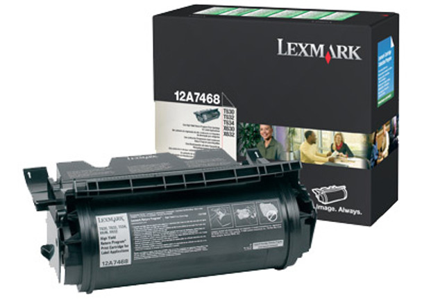 Lexmark 12A7468 toner cartridge 1 pc(s) Original Black 734646118156 12A7468