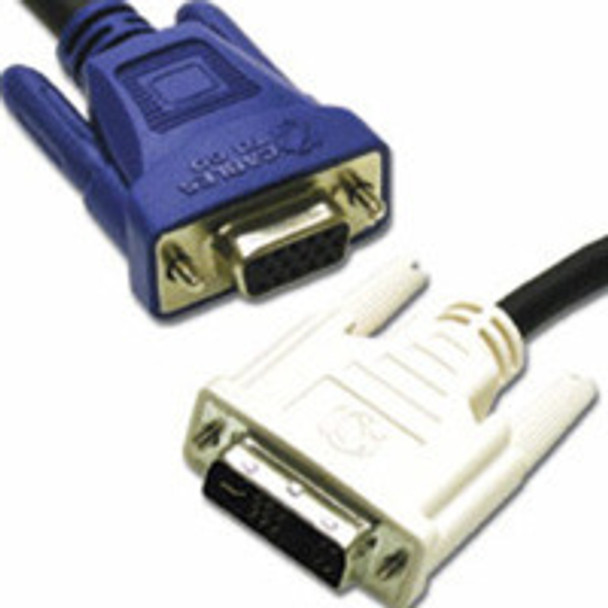 C2G 2m DVI-A Male to HD15 VGA Male Analog Video Cable VGA (D-Sub) Black 757120269540 26954