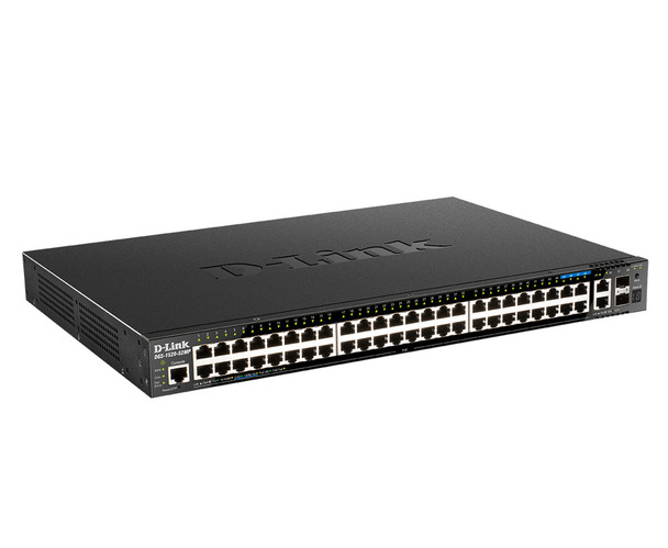 D-Link DGS-1520-52MP network switch Managed L3 10G Ethernet (100/1000/10000) Power over Ethernet (PoE) 1U Black 790069454806 DGS-1520-52MP