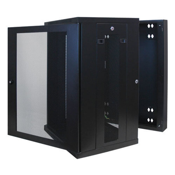 Tripp Lite 18U Low-Profile Wall Mount Rack Enclosure Server Cabinet, Switch-Depth, Hinged Back 037332154835 SRW18US